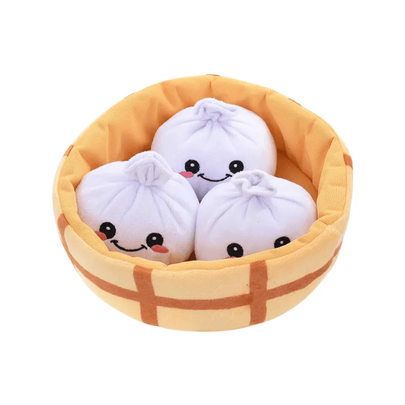 Puzzle Hunter Dog Toy - Food Party - Soup Dumplings