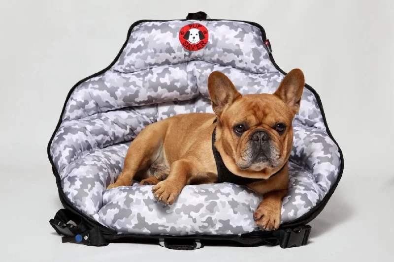 PupSaver Crash-Tested Car Safety Seat for Dogs GREY CAMO * NEW *