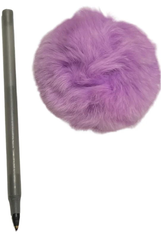 Rabbit Fur Colored Pom Pom Cat Toy Teaser 3 inches (EACH)